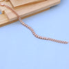 Rose Gold Adjustable Bracelet with American Diamonds
