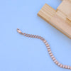 Rose Gold Adjustable Bracelet with American Diamonds