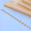 Designer Gold Bracelet with American Diamonds – Stylish Triangle Pattern