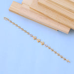 Designer Gold Bracelet with American Diamonds – Stylish Triangle Pattern