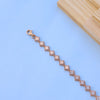 Elegant Square-Link Bracelet with American Diamonds – Chic & Timeless