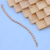 Elegant Square-Link Bracelet with American Diamonds – Chic & Timeless
