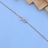 Infinity Rose Gold Bracelet with Lab-Grown Diamonds – Ethical Elegance Redefined