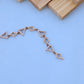 Geometric Triangle Ladies Bracelet with American Diamonds – Modern Elegance