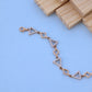 Geometric Triangle Ladies Bracelet with American Diamonds – Modern Elegance