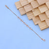 Delicate Rose Gold Chain Bracelet with American Diamonds – Dainty & Elegant Design