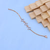 Elegant Rose Gold Bracelet with American Diamonds – Geometric Design