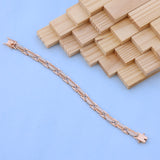 Rose Gold Designer Bracelet with American Diamonds – Elegant & Lightweight