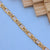 Gold Men Bracelet with Sparkling American Diamonds