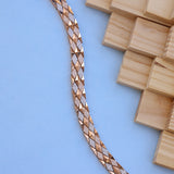 Elegant 18kt Rose Gold Bracelet with American Diamond Luxurious Designer Jewelry