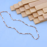 Luxari 18kt Rose Gold Chain with White Rhodium – Elegant & Modern Design