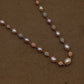 Rose Gold Freshwater Pearl Necklace with Textured Beads