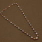 Rose Gold Freshwater Pearl Necklace with Textured Beads