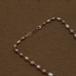 Rose Gold Freshwater Pearl Necklace with Textured Beads