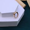 Stunning Rose Gold Cross Band Men Ring with Moissanite Diamonds