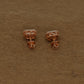 Exquisite Rose Gold Cluster Stud Earrings with Brilliant Diamonds