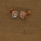 Exquisite Rose Gold Cluster Stud Earrings with Brilliant Diamonds