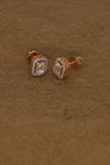 Exquisite Rose Gold Cluster Stud Earrings with Brilliant Diamonds