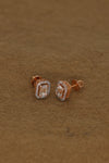 Exquisite Rose Gold Cluster Stud Earrings with Brilliant Diamonds