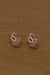 Exquisite Rose Gold Square Earrings with Intricate Diamond Accents