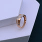 Tunning Men's Rose Gold Moissanite Ring – Elegant Link Design