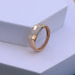 Tunning Men's Rose Gold Moissanite Ring – Elegant Link Design