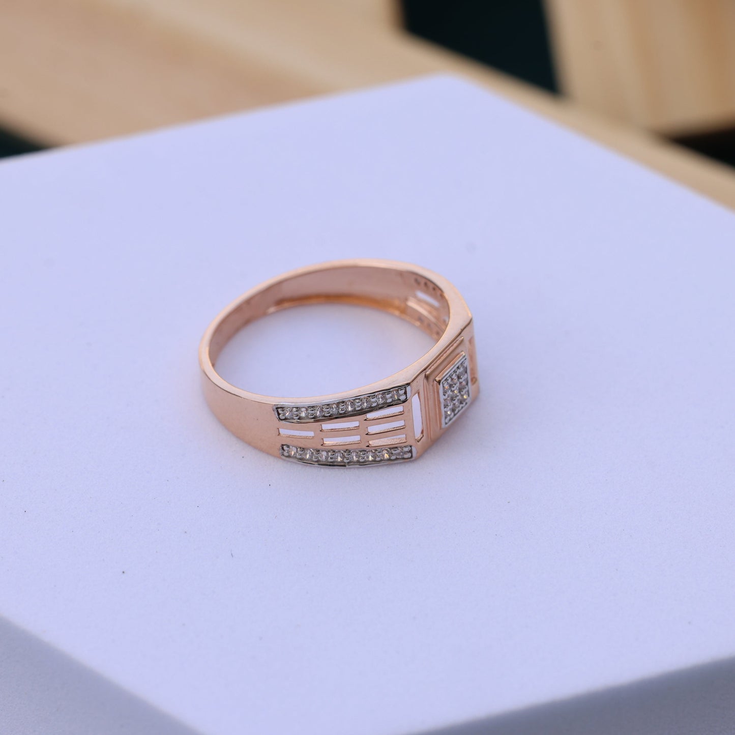 Moissanite Men's Diamond Ring