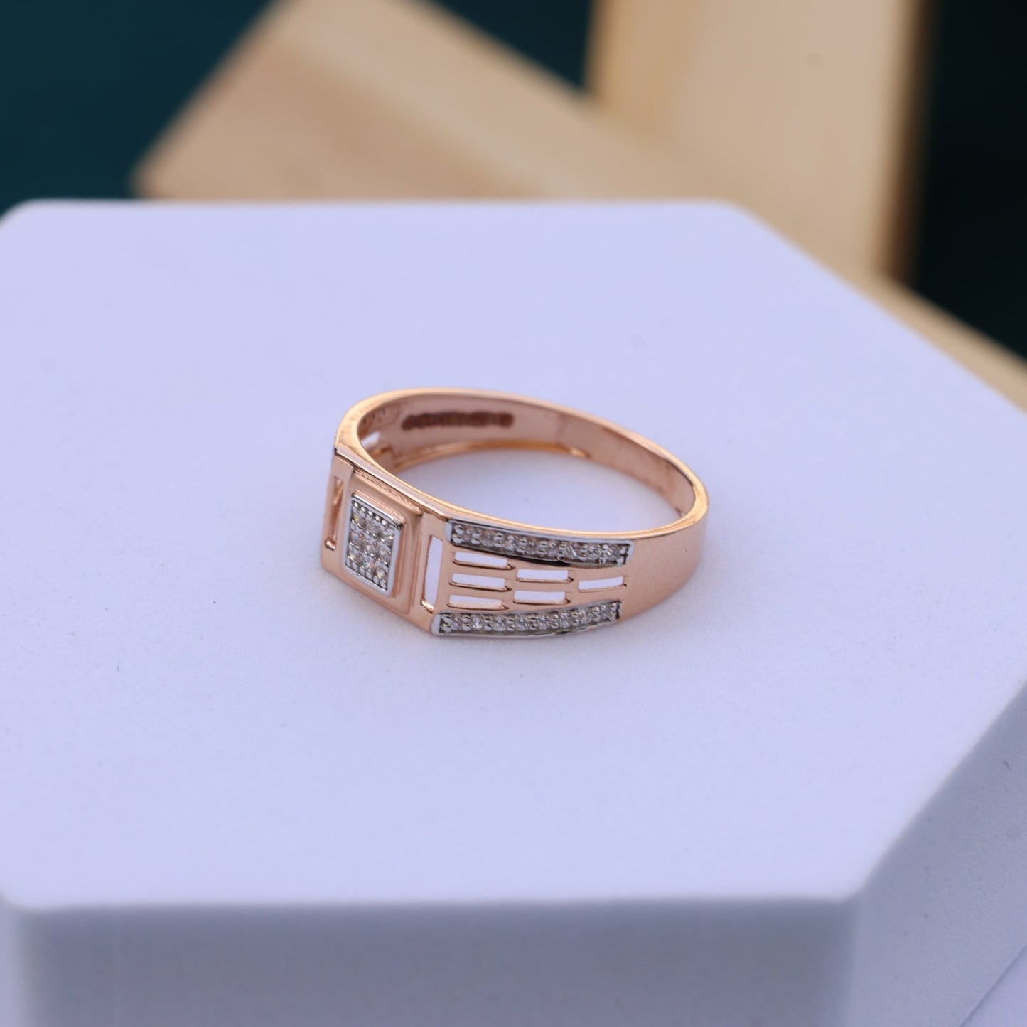 Moissanite Men's Diamond Ring