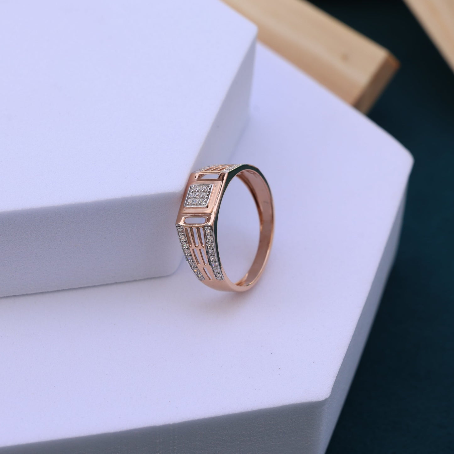 Moissanite Men's Diamond Ring