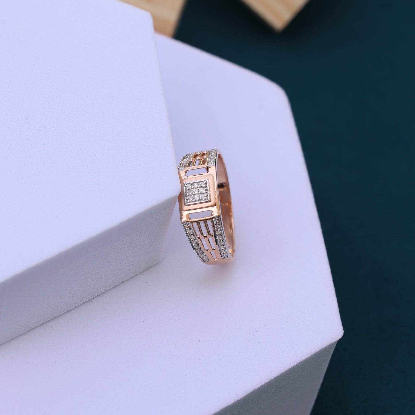 Moissanite Men's Diamond Ring