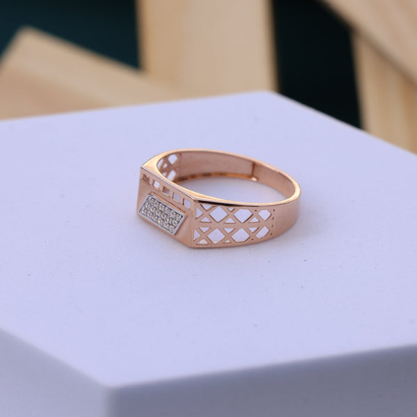 Moissanite Men's Rose GoldRing