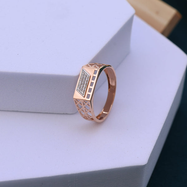 Moissanite Men's Rose GoldRing