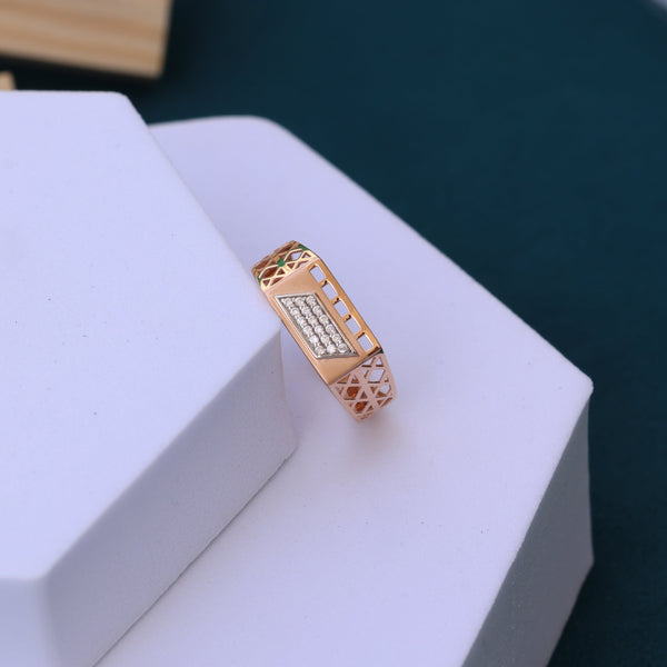Moissanite Men's Rose GoldRing