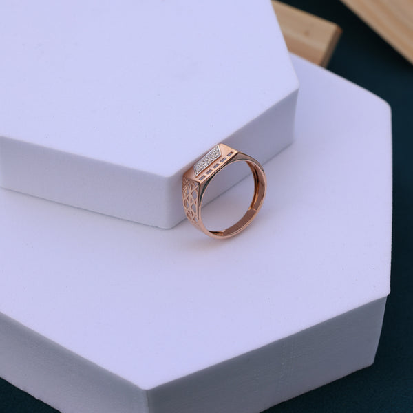 Moissanite Men's Rose GoldRing