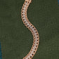 Luxurious Rose Gold Diamond Cuban Link Bracelet with Secure Box Clasp – Classic Chain Design