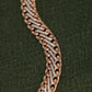Luxurious Rose Gold Diamond Cuban Link Bracelet with Secure Box Clasp – Classic Chain Design
