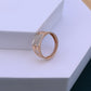 Luxurious Moissanite Men’s Ring | Wide Rose Gold Band