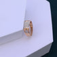 Luxurious Moissanite Men’s Ring | Wide Rose Gold Band