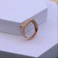 Luxurious Designer Men's Ring | Rose Gold Finish | Moissanite Diamond