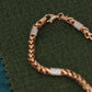 Rose Gold Chain Necklace with Diamond-Accented Links