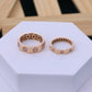 Couple Rings – Modern Screw Motif Design
