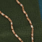 Luxurious Rose Gold Necklace with Greek Key Design and Micro-Pave Diamond Detailing
