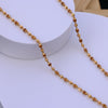 Gold Tulsi Mala with Gold-Toned Beads