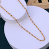 Gold Tulsi Mala with Gold-Toned Beads