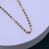 Gold Tulsi Mala with Gold-Toned Beads