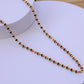 Gold Tulsi Mala with Gold-Toned Beads