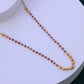 Gold Necklace –Elegant Red Bead Traditional Jewelry