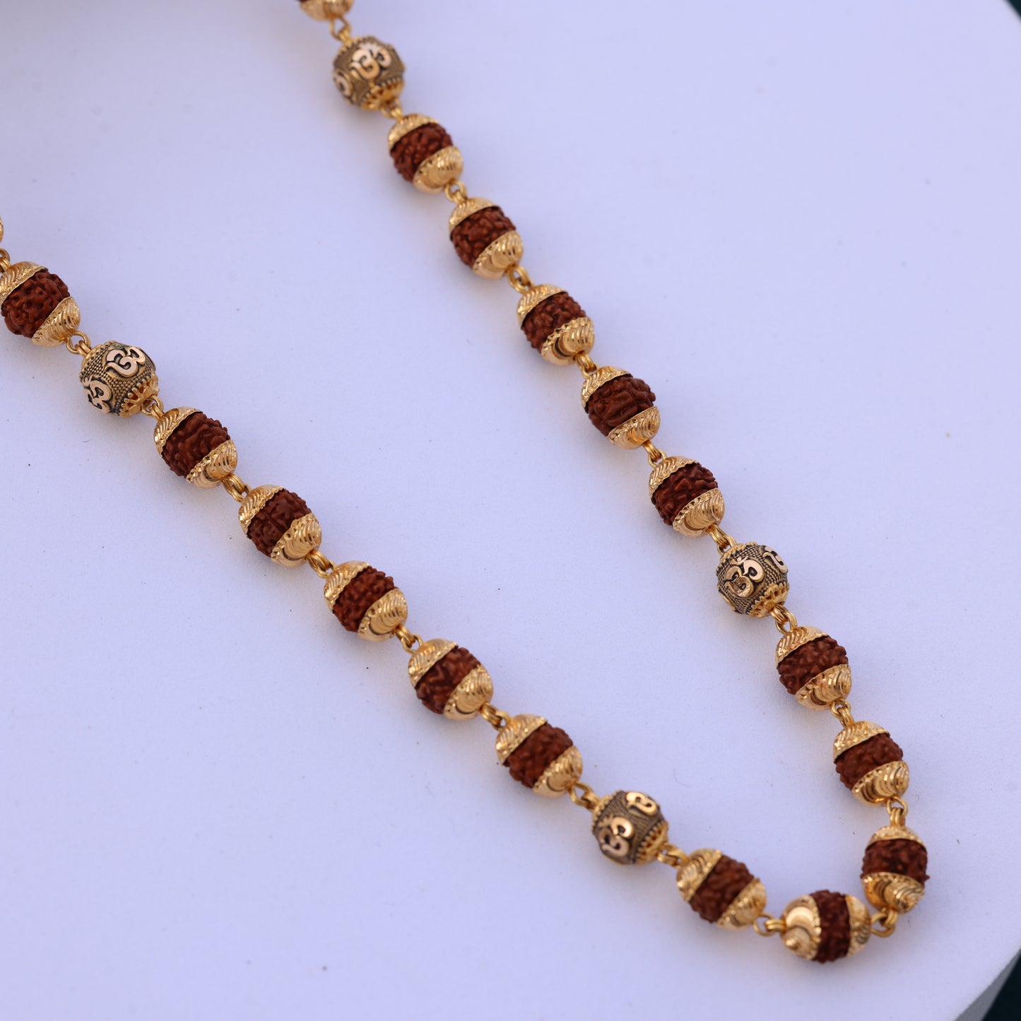 Rudraksha Gold Mala