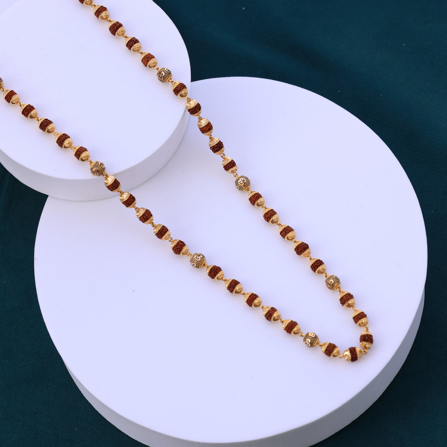 Rudraksha Gold Mala