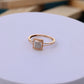 Square Halo American Diamond Ring